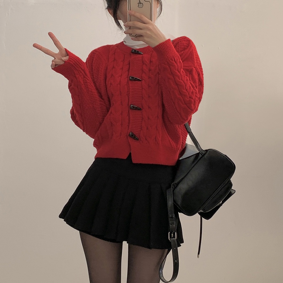 당일출고✨후기극찬!-클래식 케이블 꽈배기 떡볶이 니트가디건3color -메종스튜디오 더플가디건 더플코트 채도내린가디건 상세 이미지 7